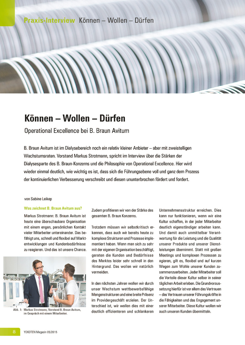 Können - Wollen- Dürfen - Artikel aus Fachmagazin YOKOTEN 2015-05